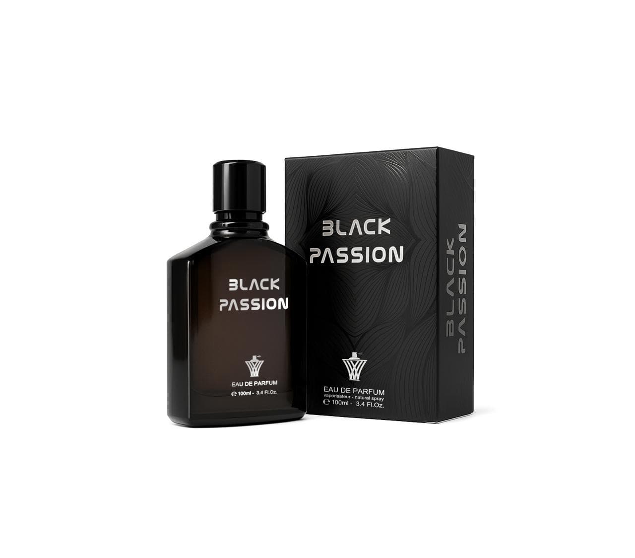 Black Passion 100ml male perfume bottle, barcode 6293245667761, Watan Inspire.