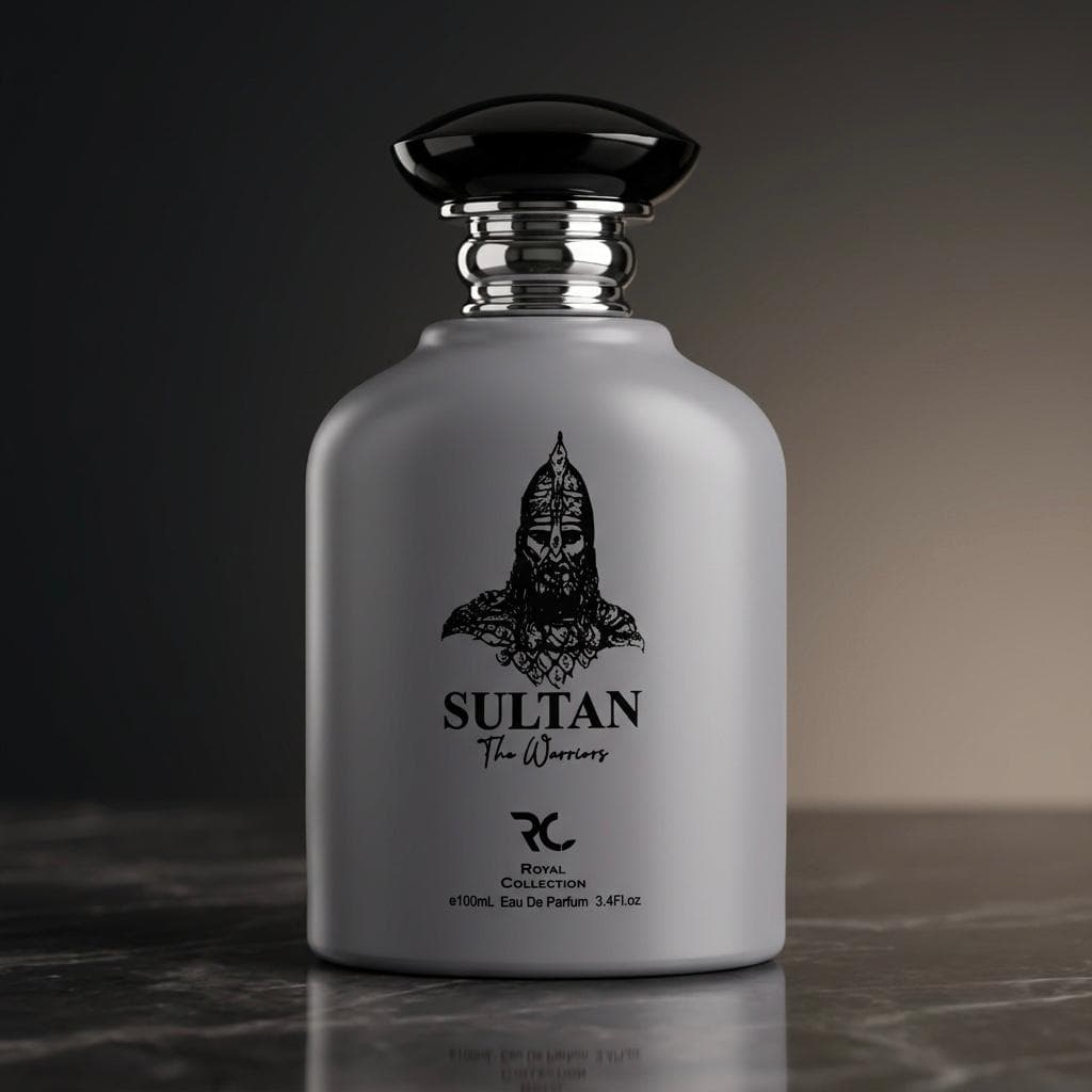 Sultan The Warrior perfume bottle, 100ml Male fragrance, barcode 3756225655217, Inspiration by Watan.